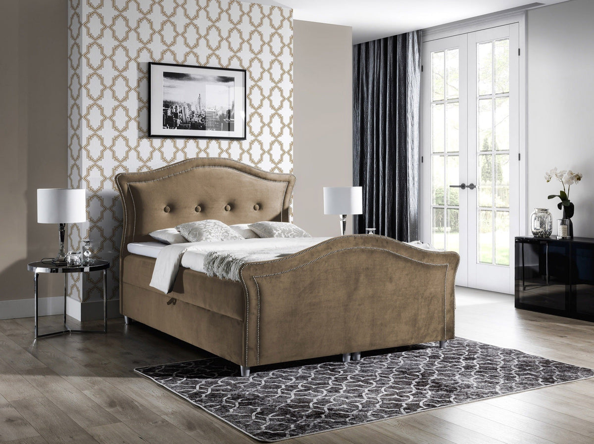 Eden continental bed with a bedding storage compartment – Jaguar 2177 – front view – image 1