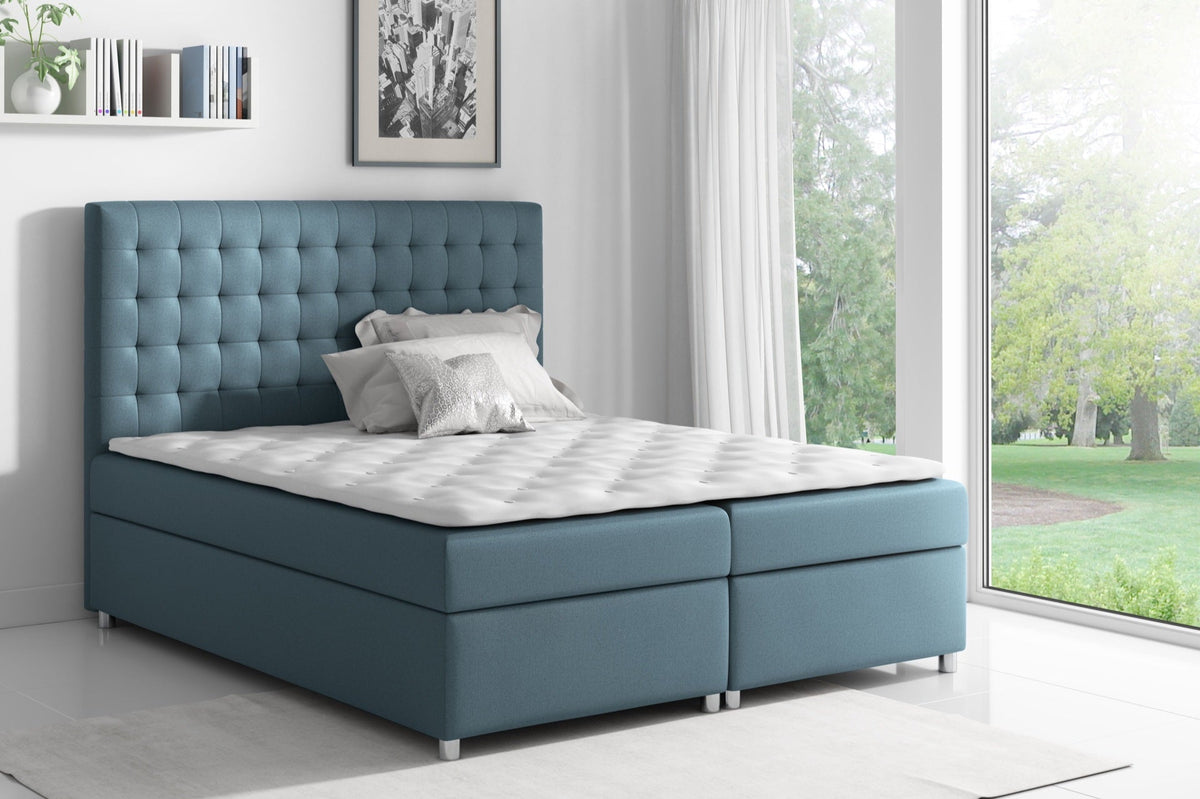 Imperium continental bed with a bedding storage compartment – Bristol 2442 – front view – image 1