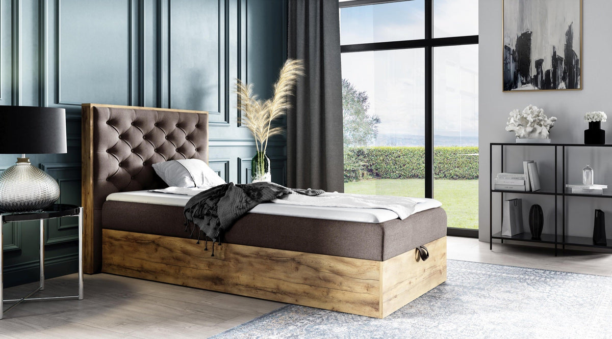 Luxaro III youth bed with a bedding storage compartment – Faro 5 – front view – image 1