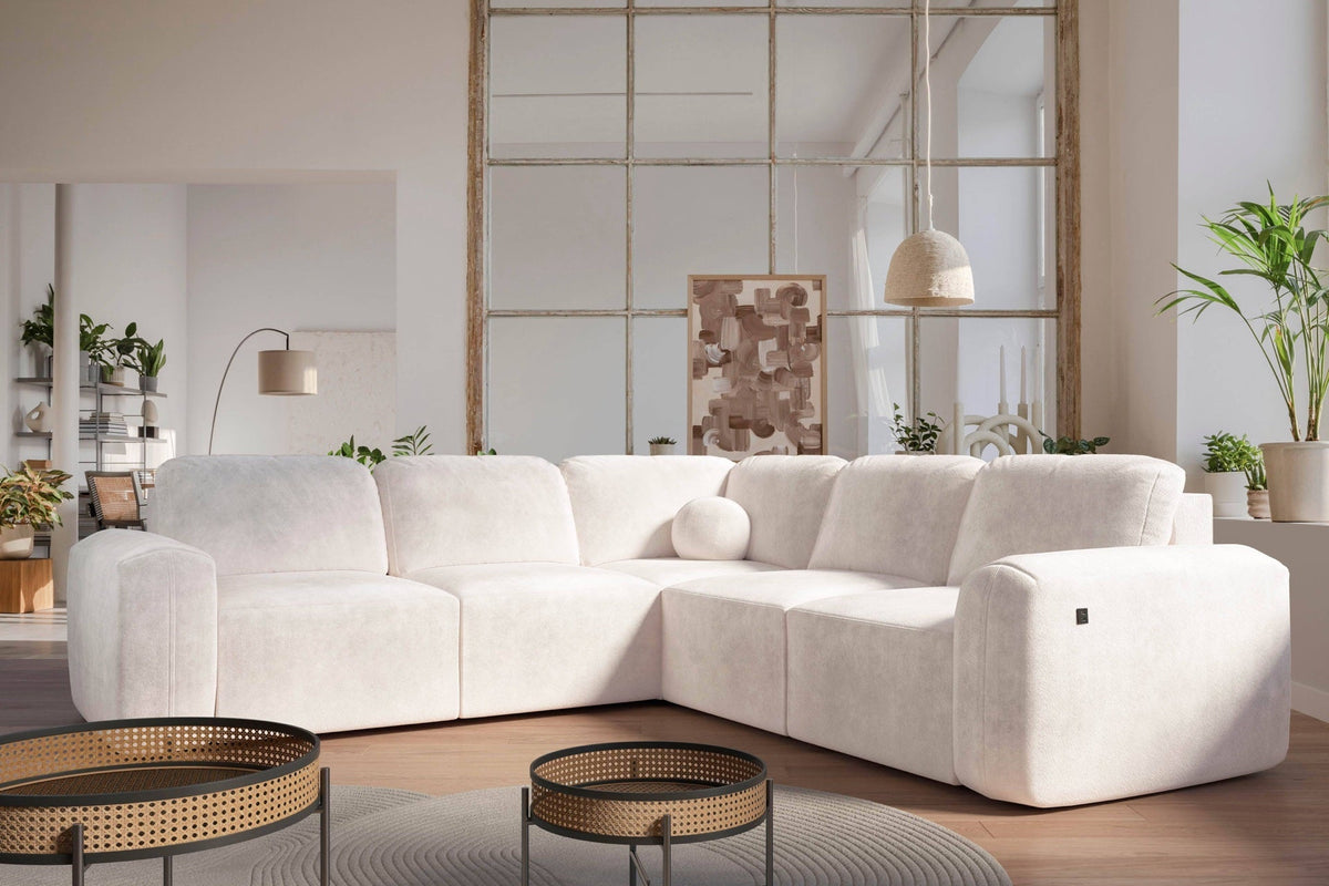 Monaco III corner sofa bed – left-hand