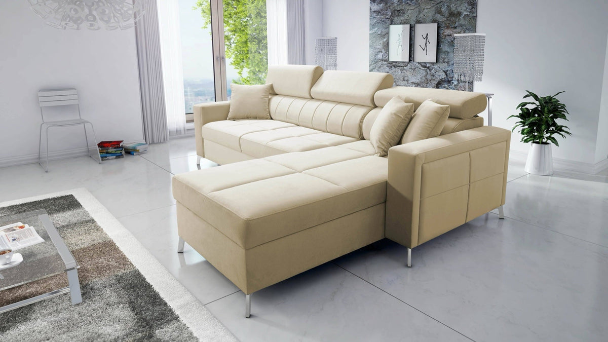 Oslo I Maxi corner sofa bed with storage – right-hand