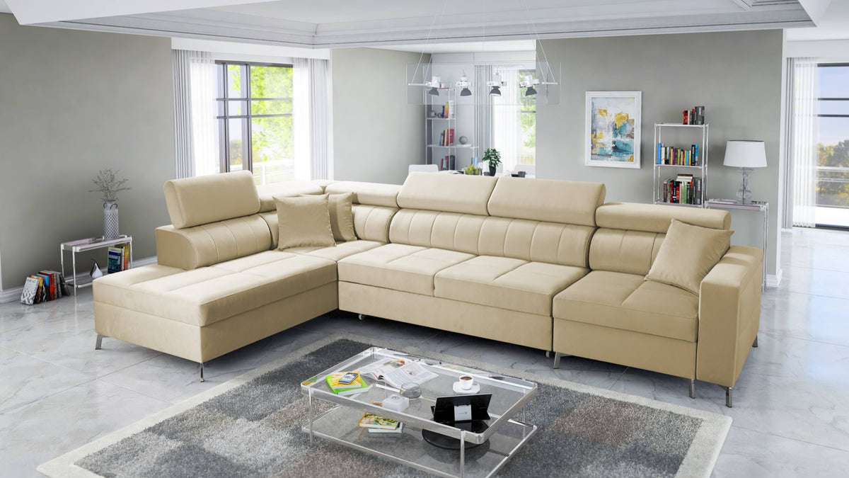 OSLO X Mini corner sofa bed with storage – Jaguar 2162 – image 1
