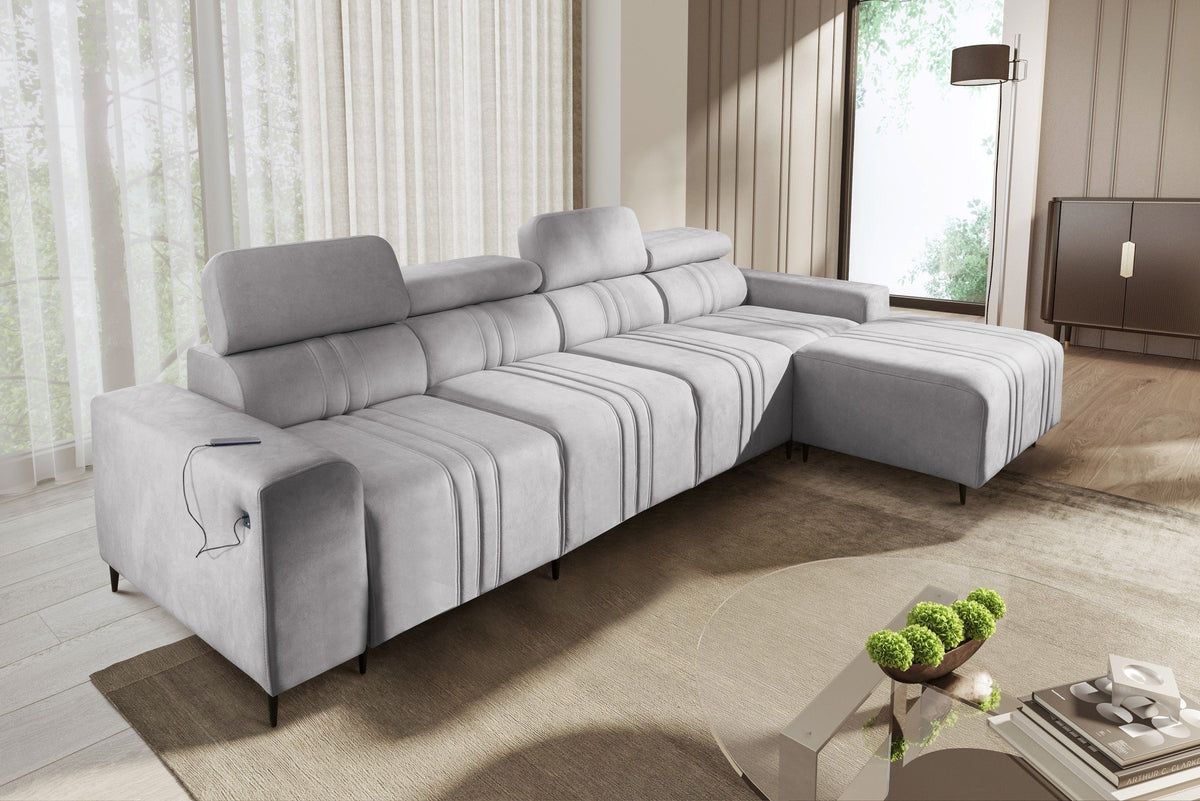 Verona XII corner sofa bed – left-hand