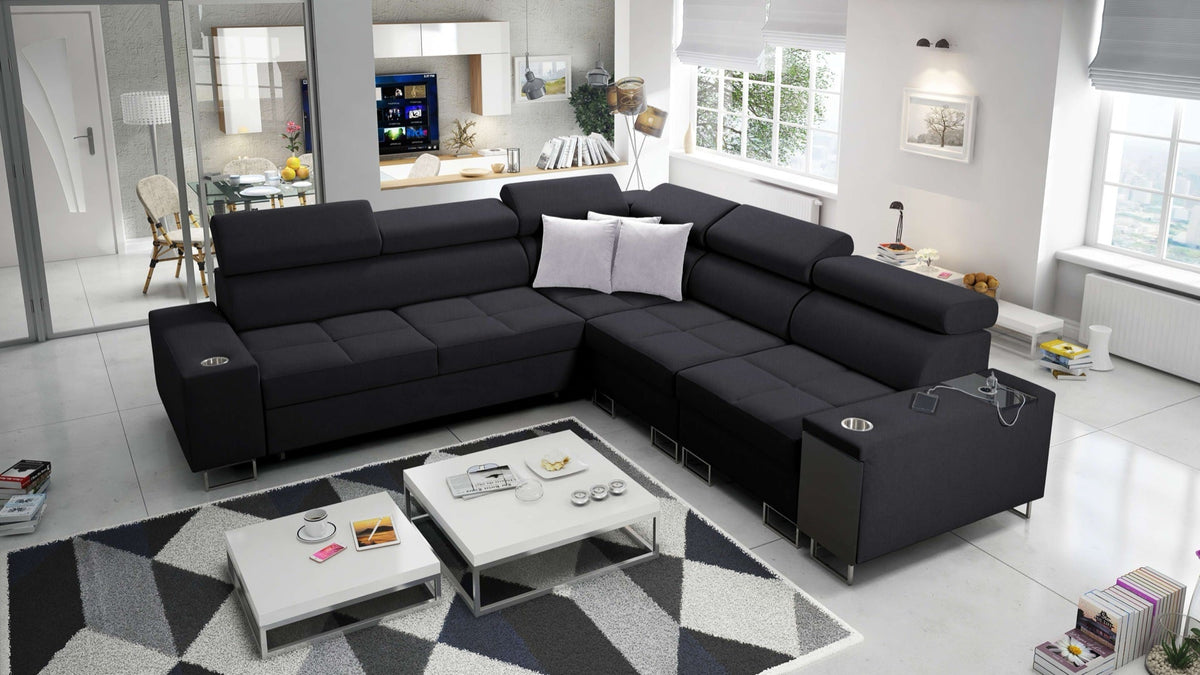 Orbix III corner sofa bed – right-hand