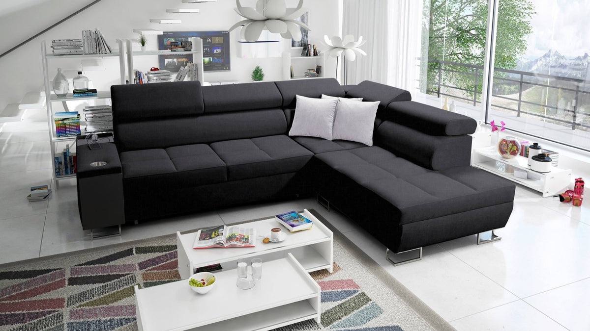 Orbix VII corner sofa bed – right-hand