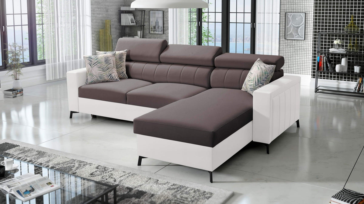 Arco I Maxi corner sofa bed – eco-leather, right-hand