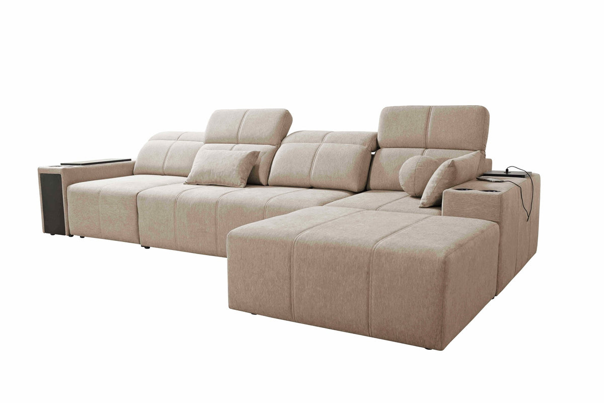 Milano XII corner sofa bed – left-hand