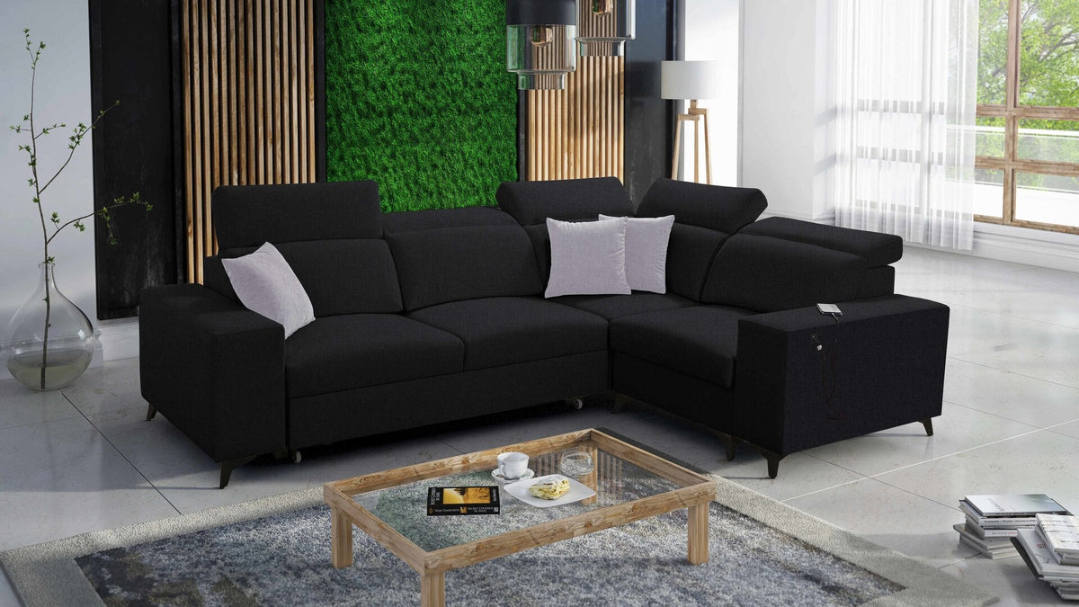 Alto II Mix corner sofa bed – right-hand