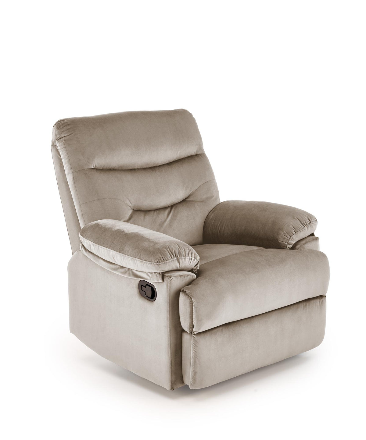 DRAGER Velvet Recliner Armchair – Beige – image 1