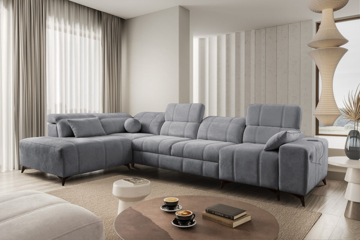 BALLAGIO XI corner sofa bed – right-hand