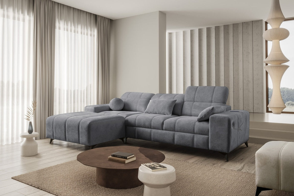 BALLAGIO I corner sofa bed – right-hand