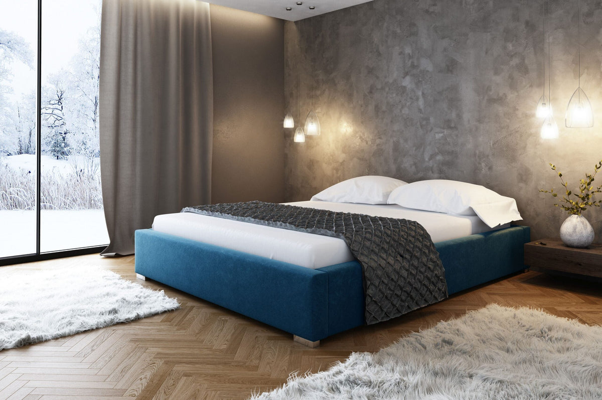 Modena upholstered bed with a bedding storage compartment, Jaguar 2175 – Jaguar 2175 – front view – image 1