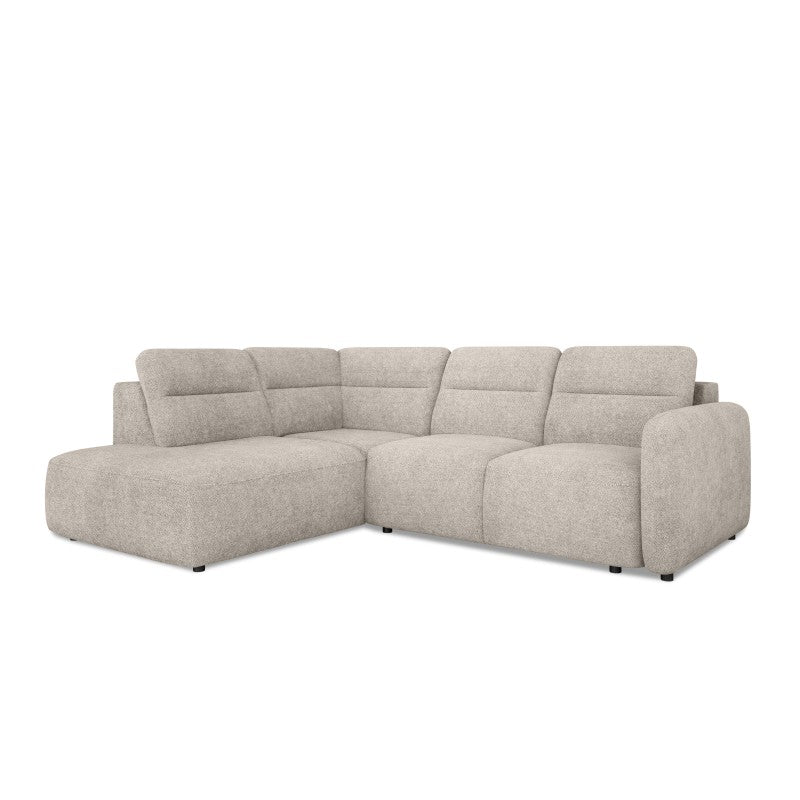 CALVANO L left-hand corner sofa with extendable seat – Austiin 02 – front view – image 1