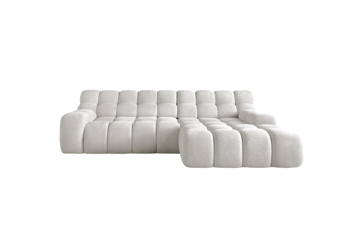 CAMPILE L freestanding right-hand corner sofa with electric adjustment – Eden 01 – front view – image 1