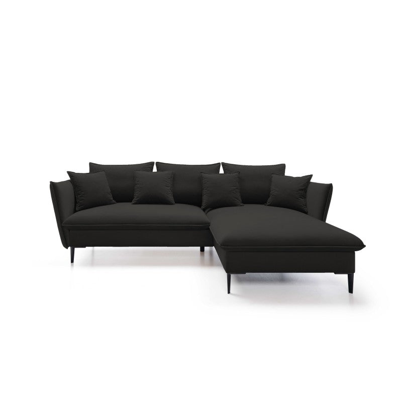GLOSS Right-hand corner sofa bed – set with pillows