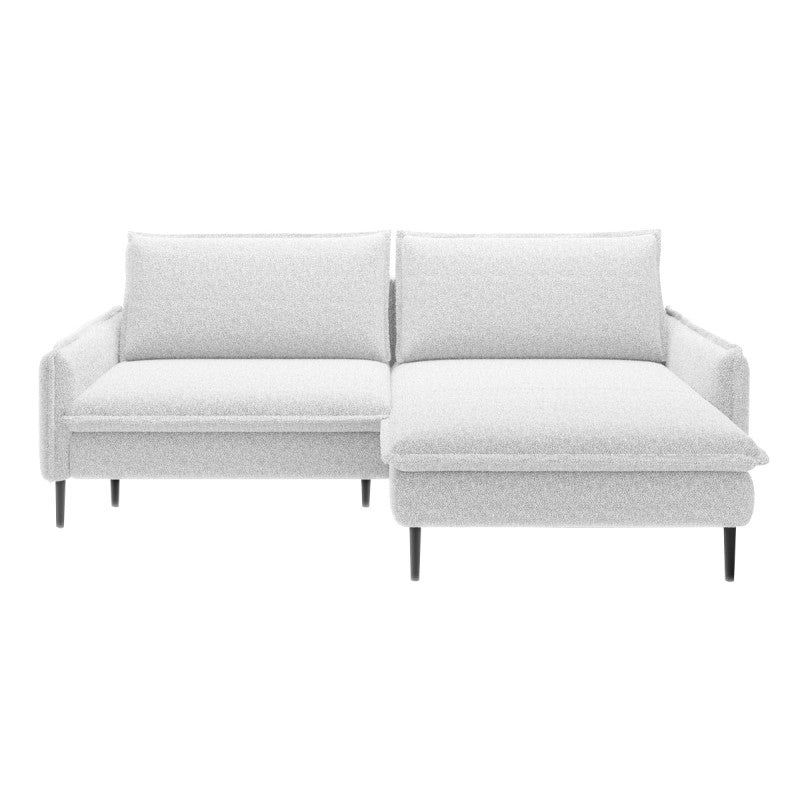 GLOSSY Right-hand corner sofa bed, set – Bubble 01 pillows