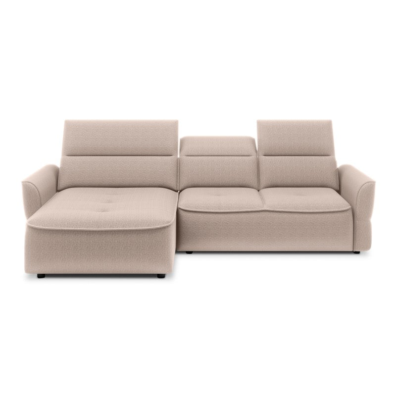 MURILLO S Left-hand corner sofa with electric seat adjustment – Vogue 01 – front view – image 1