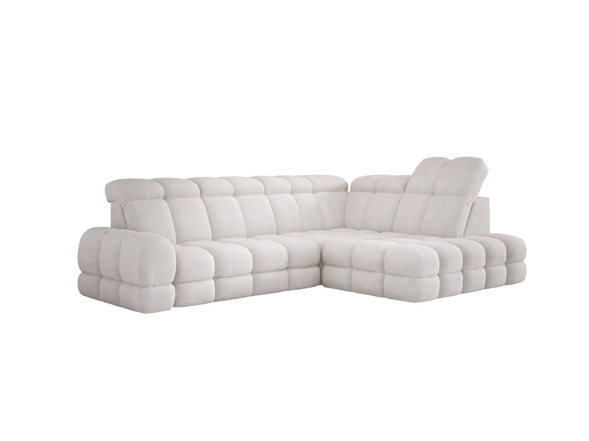 TOLLO L Right-hand corner sofa with electric adjustment – Anthology 01 Cream – image 1