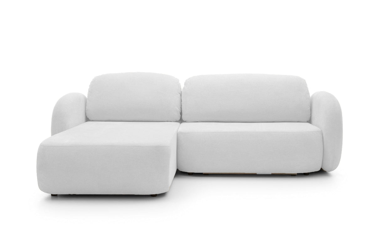 Freestanding corner sofa OLIO left arrangement – Aragon 01 – front view – image 1