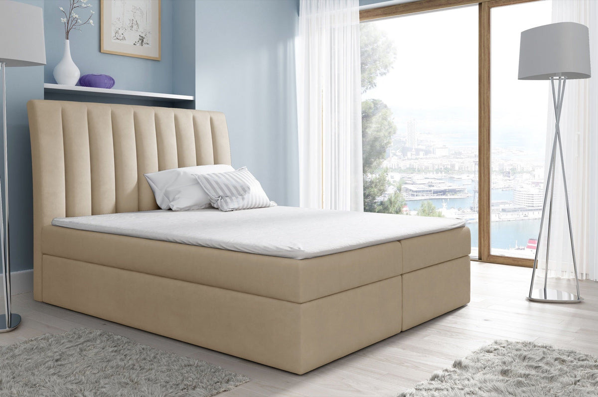 Rene continental bed with a bedding storage compartment – Casablanca 2301 – front view – image 1