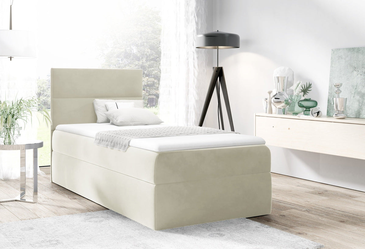 Kivo and youth bed with a bedding storage compartment, Magic velvet 2201 – Magic Velvet 2201 – front view – image 1