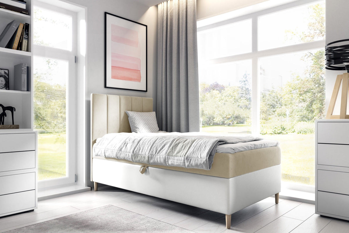 Vitro and youth bed with a bedding storage compartment – Fresh 1 – front view – image 1