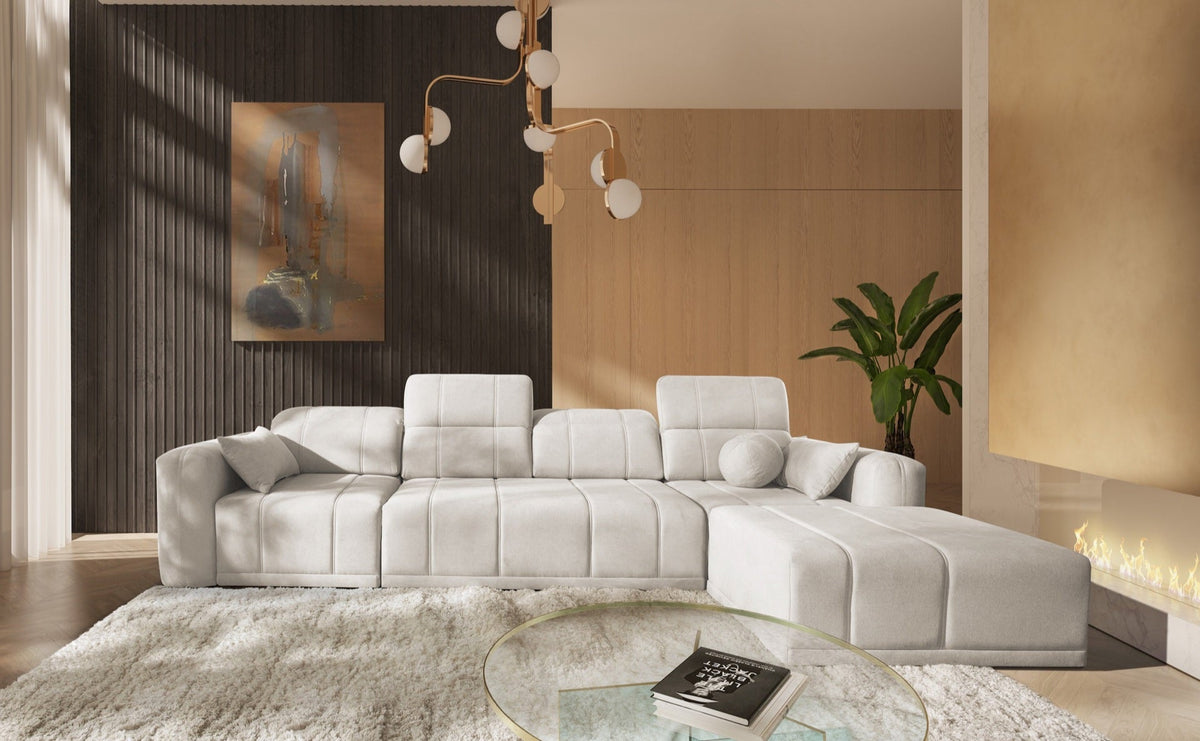 Luxor XII corner sofa bed – left-hand