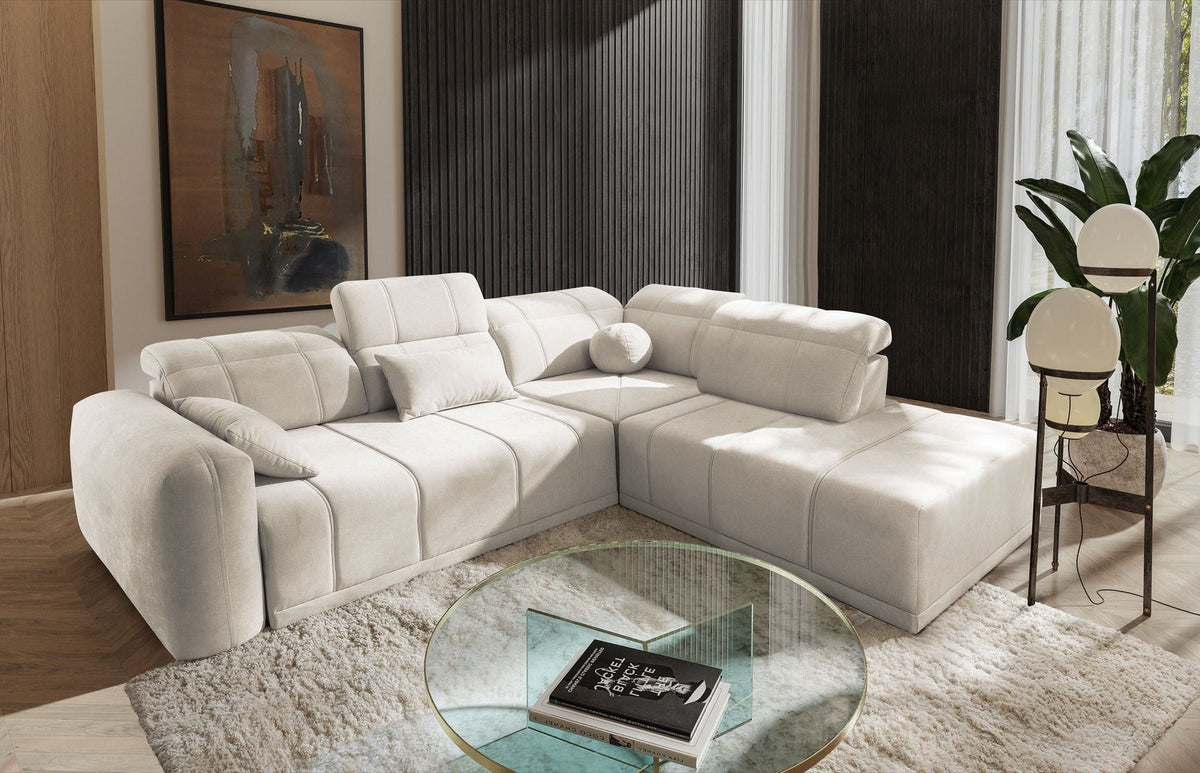 Luxor VII corner sofa bed – left-hand