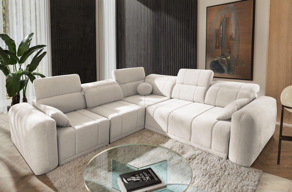 Luxor III corner sofa bed – right-hand