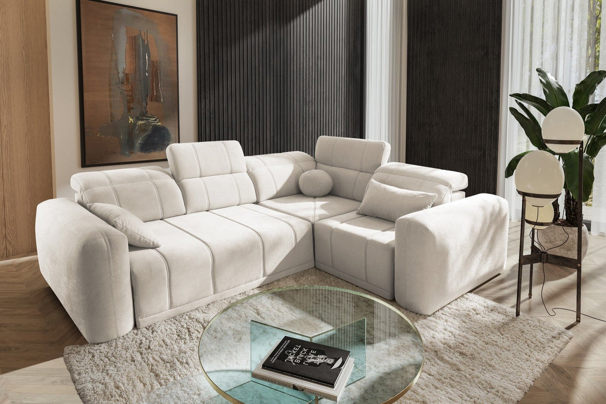 Luxor II corner sofa bed – left-hand