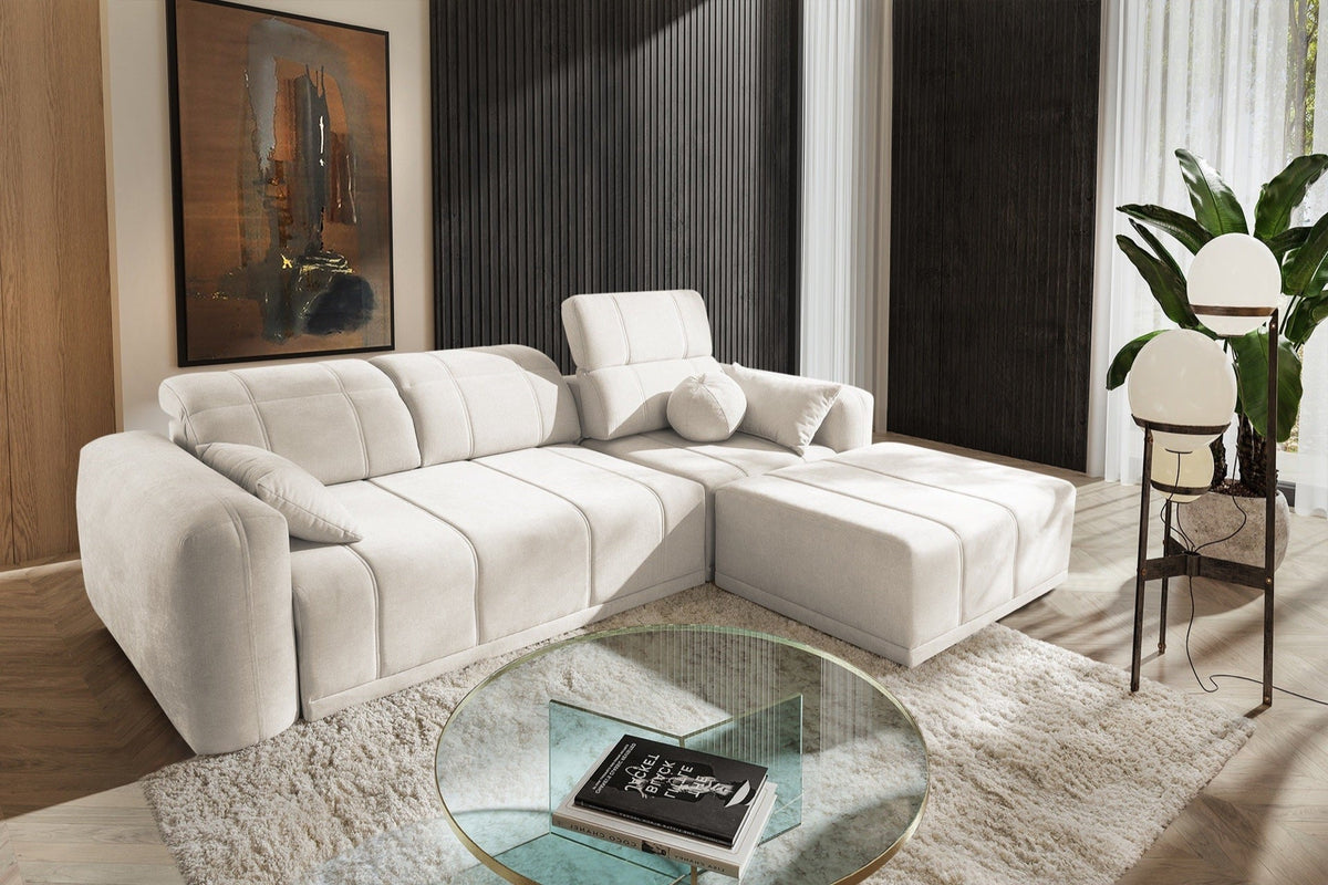 Luxor I corner sofa bed – left-hand