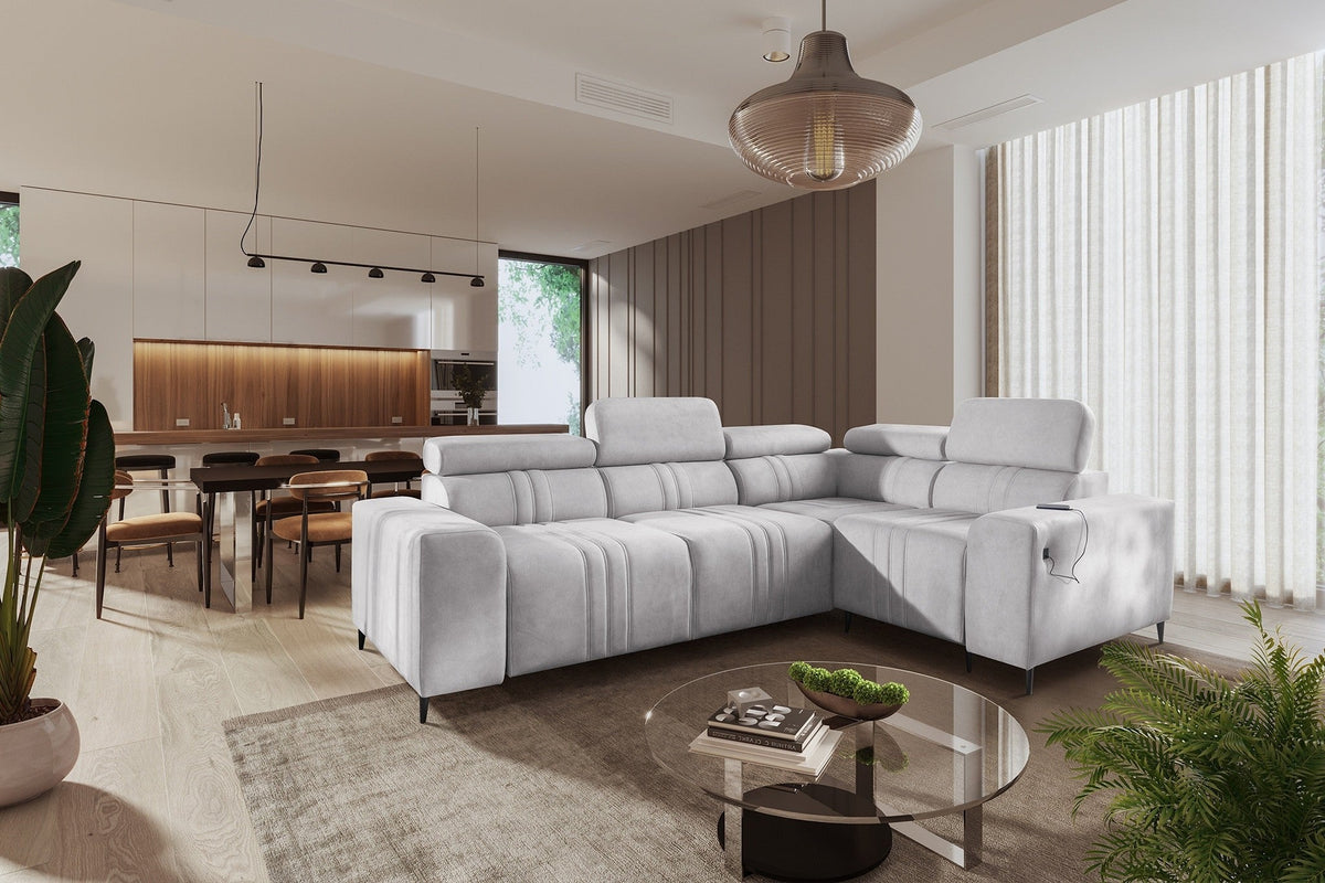 Verona II corner sofa bed – left-hand