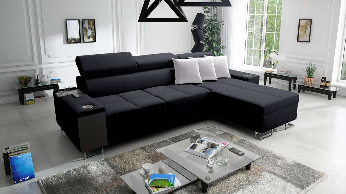 Orbix I Maxi corner sofa bed – right-hand