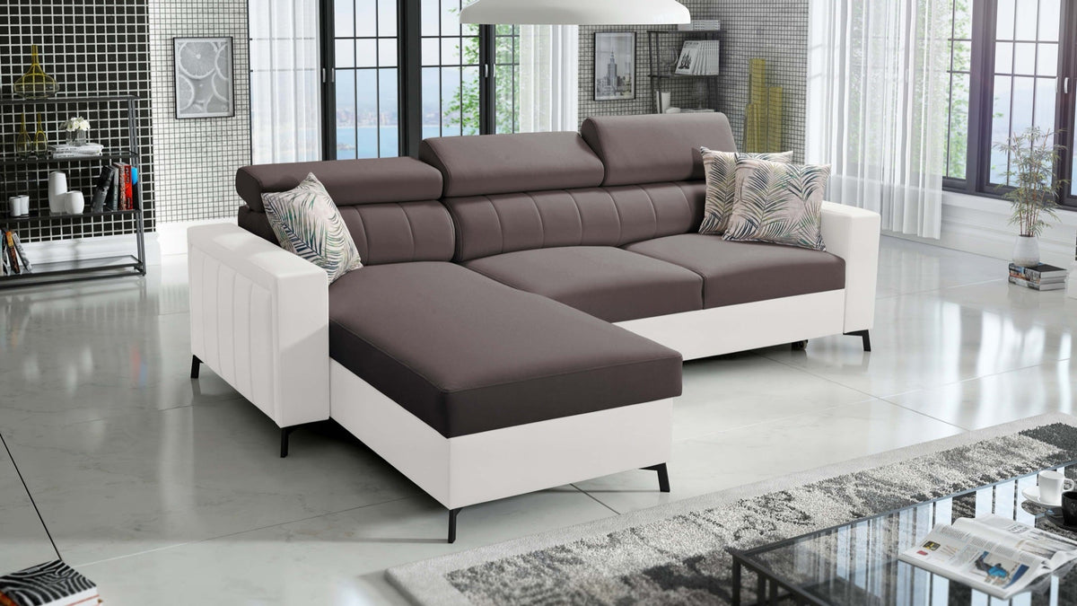 Arco I Maxi corner sofa bed – eco-leather, left-hand