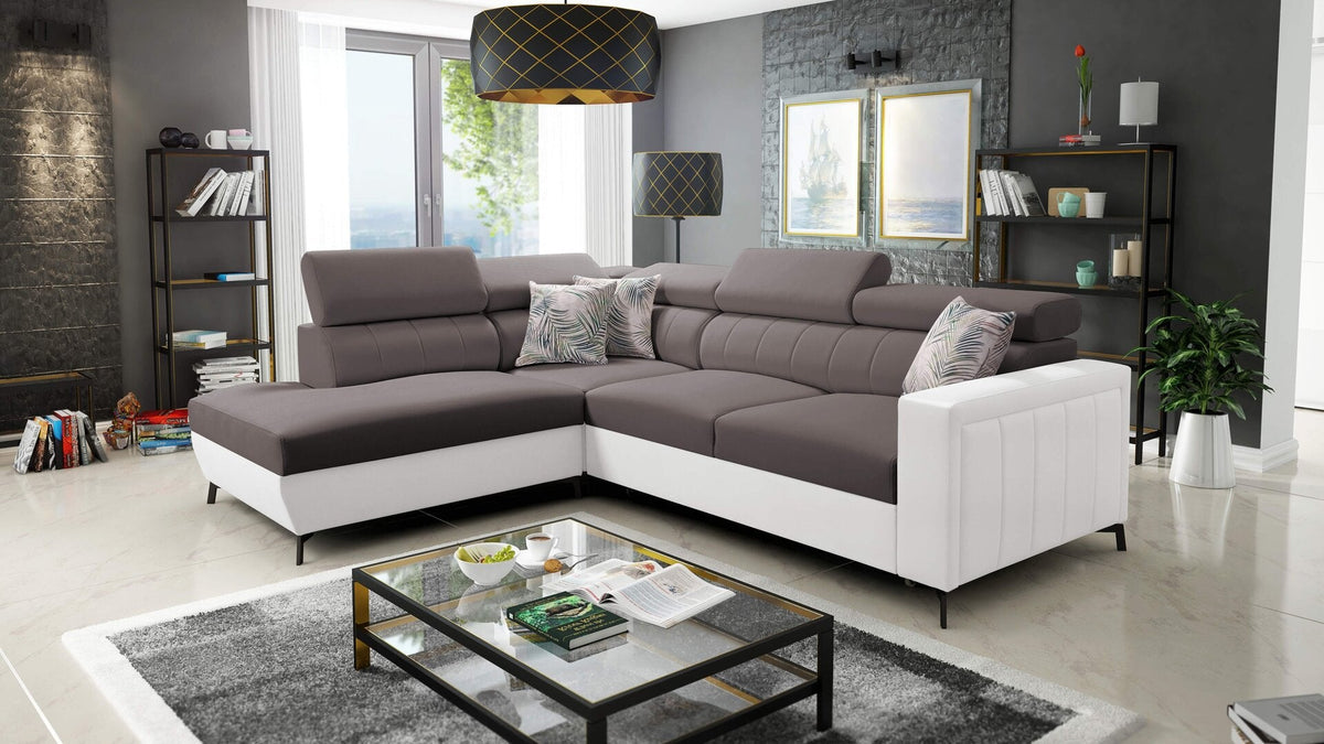 Arco III Maxi Corner sofa bed – eco-leather, left-hand