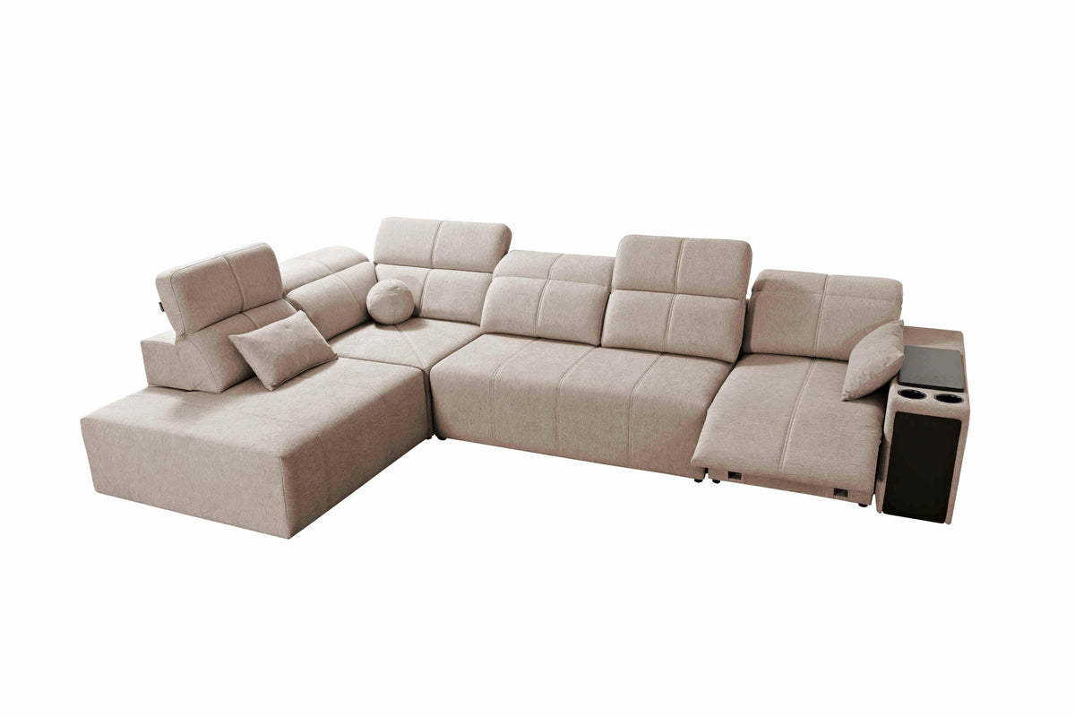 Milano XI Mix corner sofa bed and recliner – right-hand