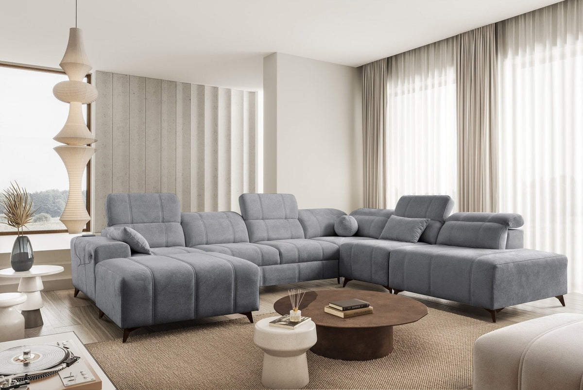 BALLAGIO X U-shaped corner sofa bed – right-hand