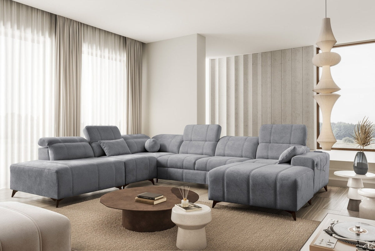 BALLAGIO X U-shaped corner sofa bed – left-hand