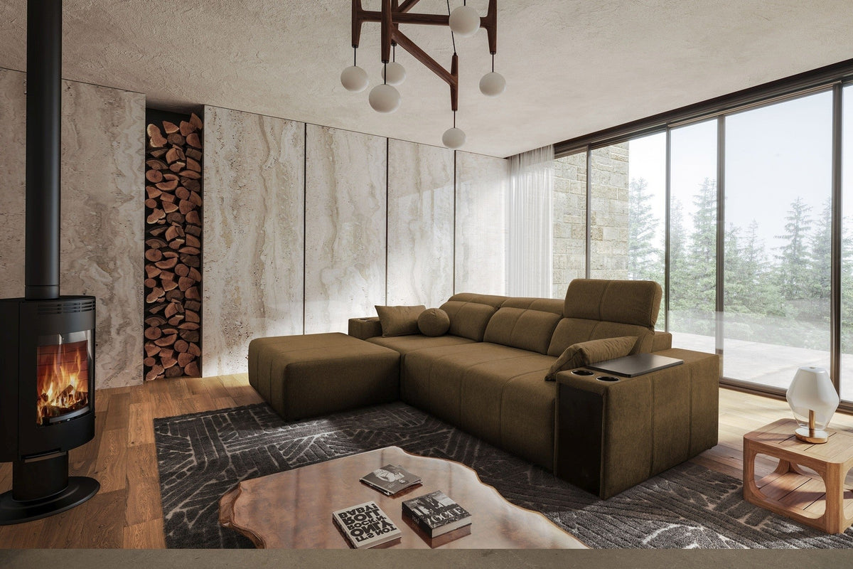 Milano I corner sofa bed – left-hand