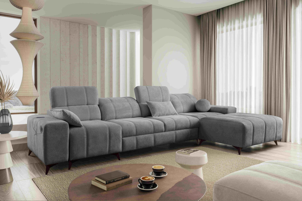 BALLAGIO XII corner sofa bed – left-hand