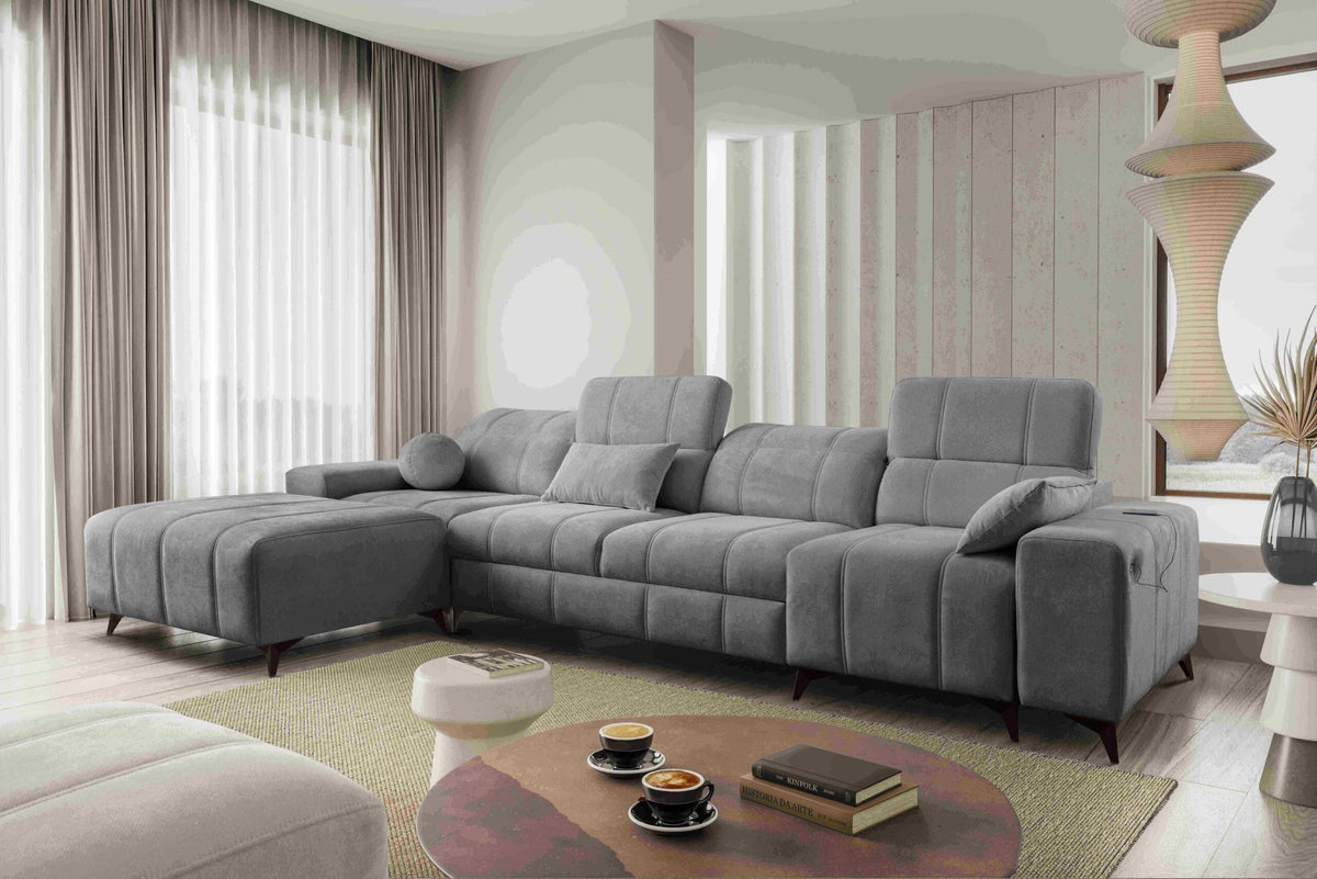 BALLAGIO XII corner sofa bed – right-hand