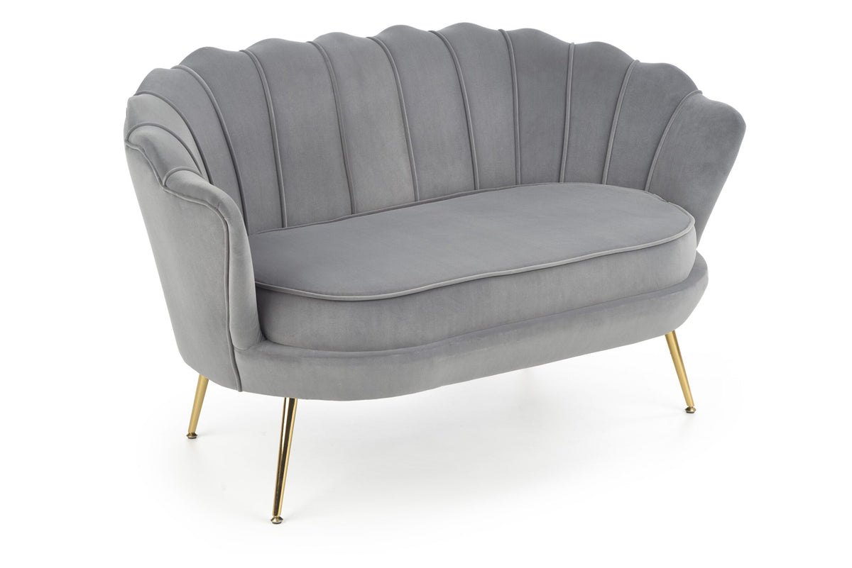 AMORINITO XL Wide Gold-Leg Armchair – Ash Grey – image 1