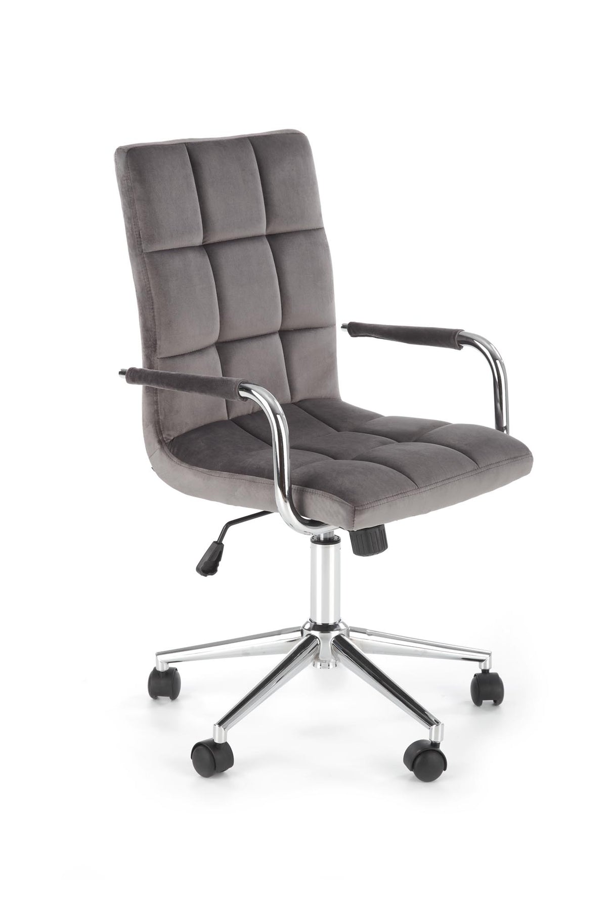 GONZO 4 Velvet Youth Armchair – Light Grey – BLUVEL 14 – image 1