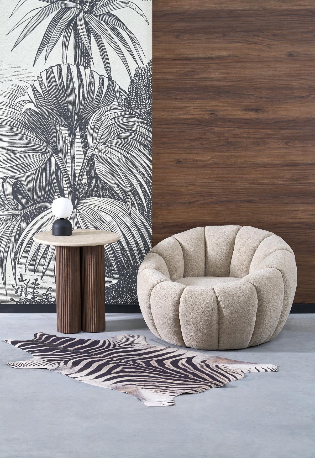 GASPAR 2 Lounge Armchair – Beige – image 1