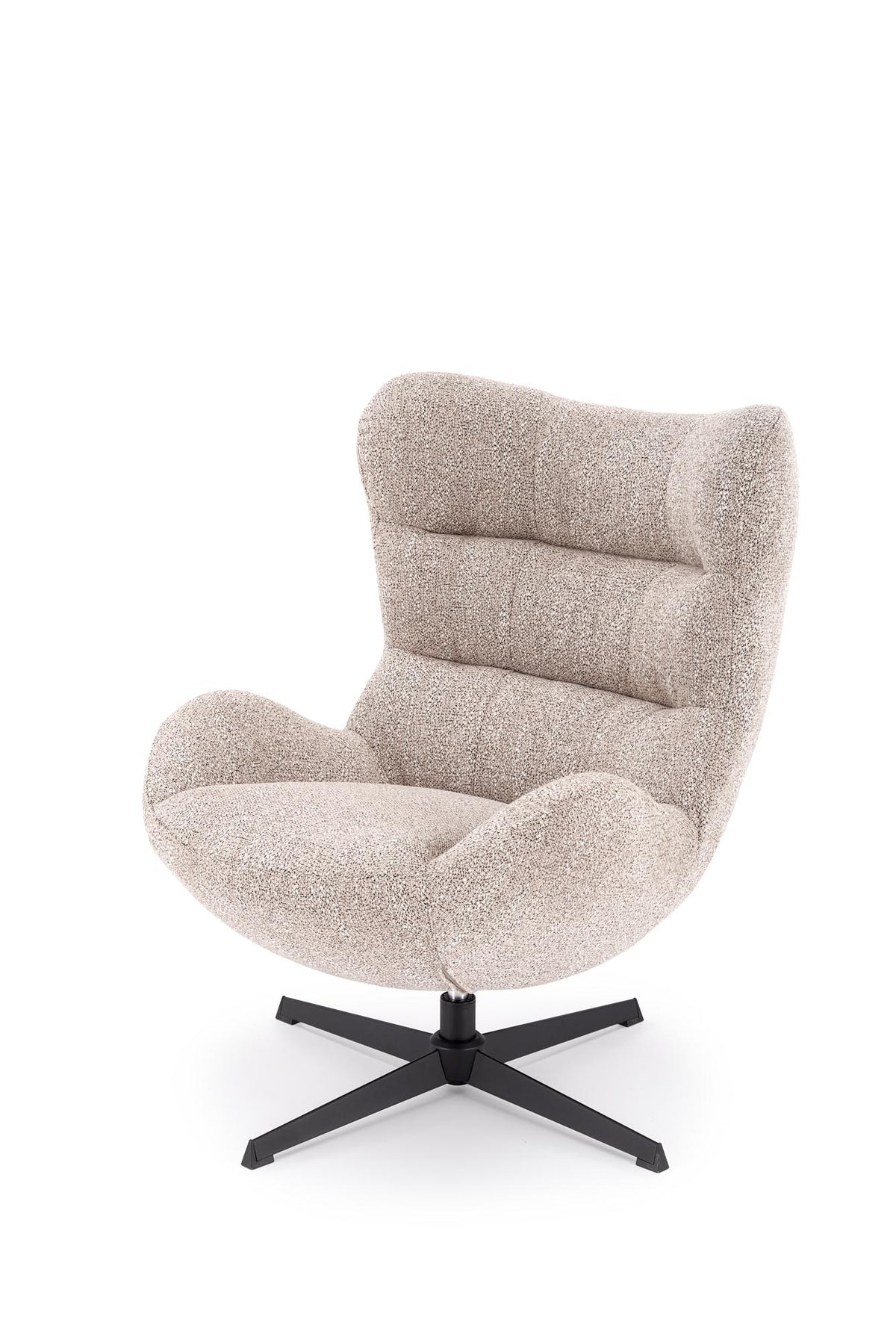 JACKIE Swivel Lounge Armchair – Dark Beige – image 1