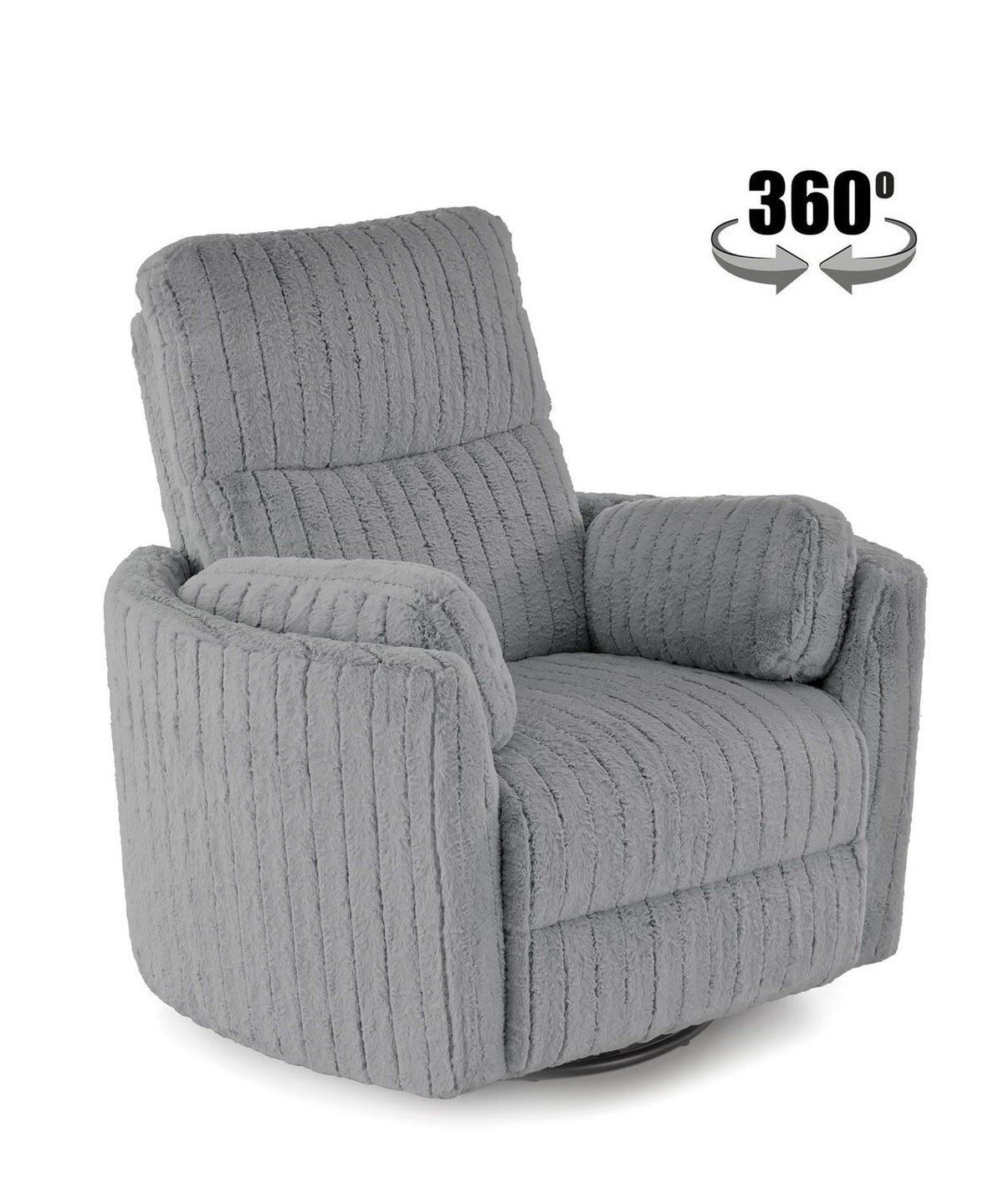 PEGAS Electric Swivel Rocking Recliner – Grey – image 1