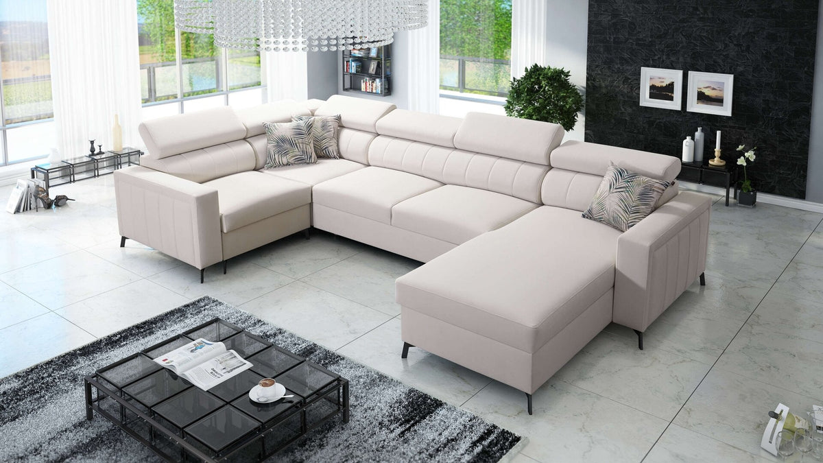 U-shaped Arco V Maxi corner sofa bed – right-hand