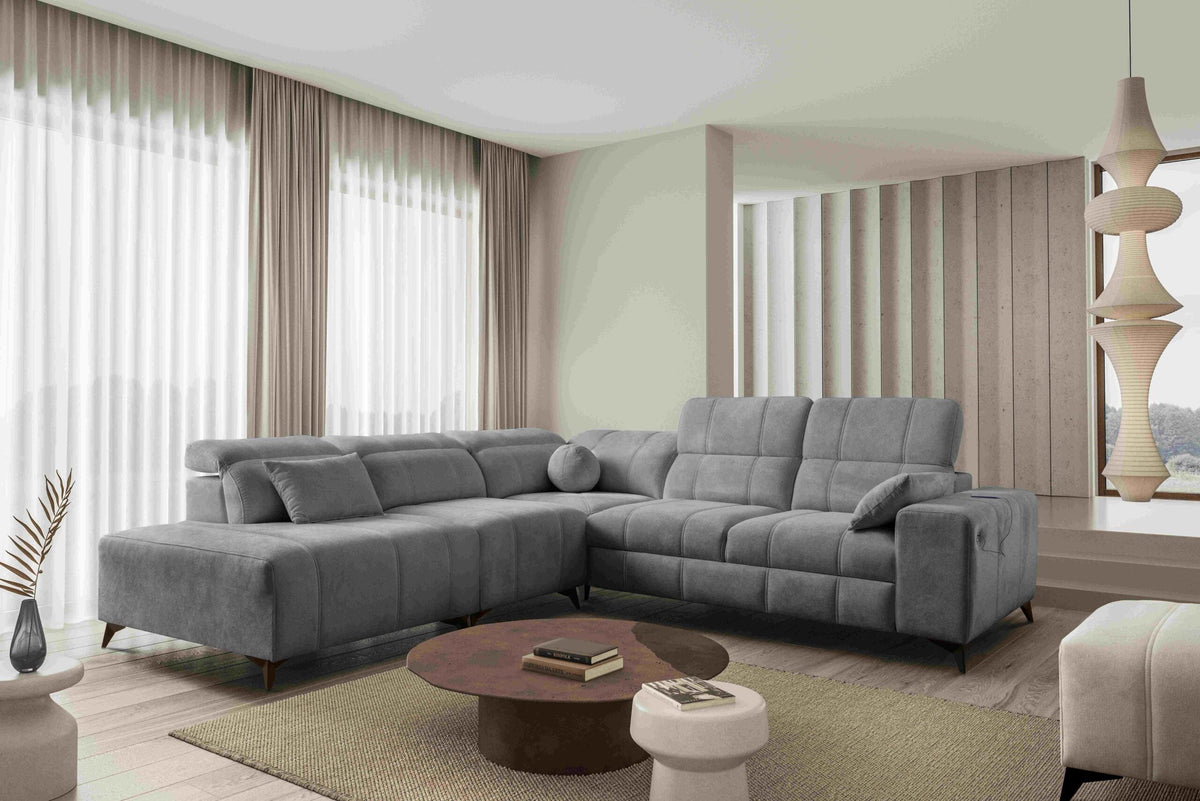 BALLAGIO IX corner sofa bed – right-hand