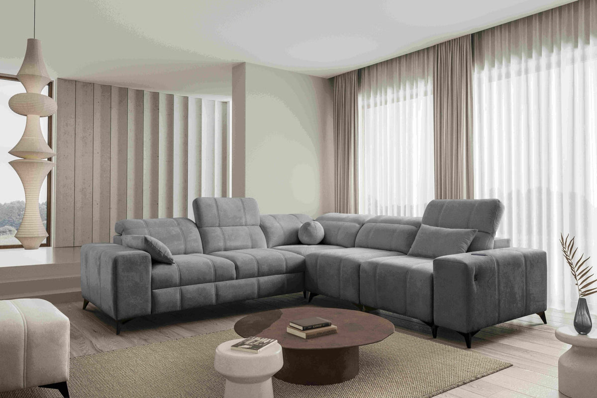 BALLAGIO III corner sofa bed – left-hand