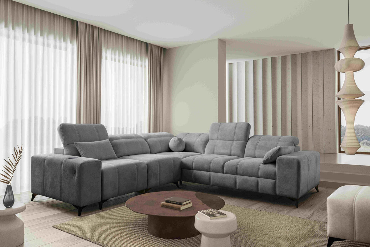 BALLAGIO III corner sofa bed – right-hand